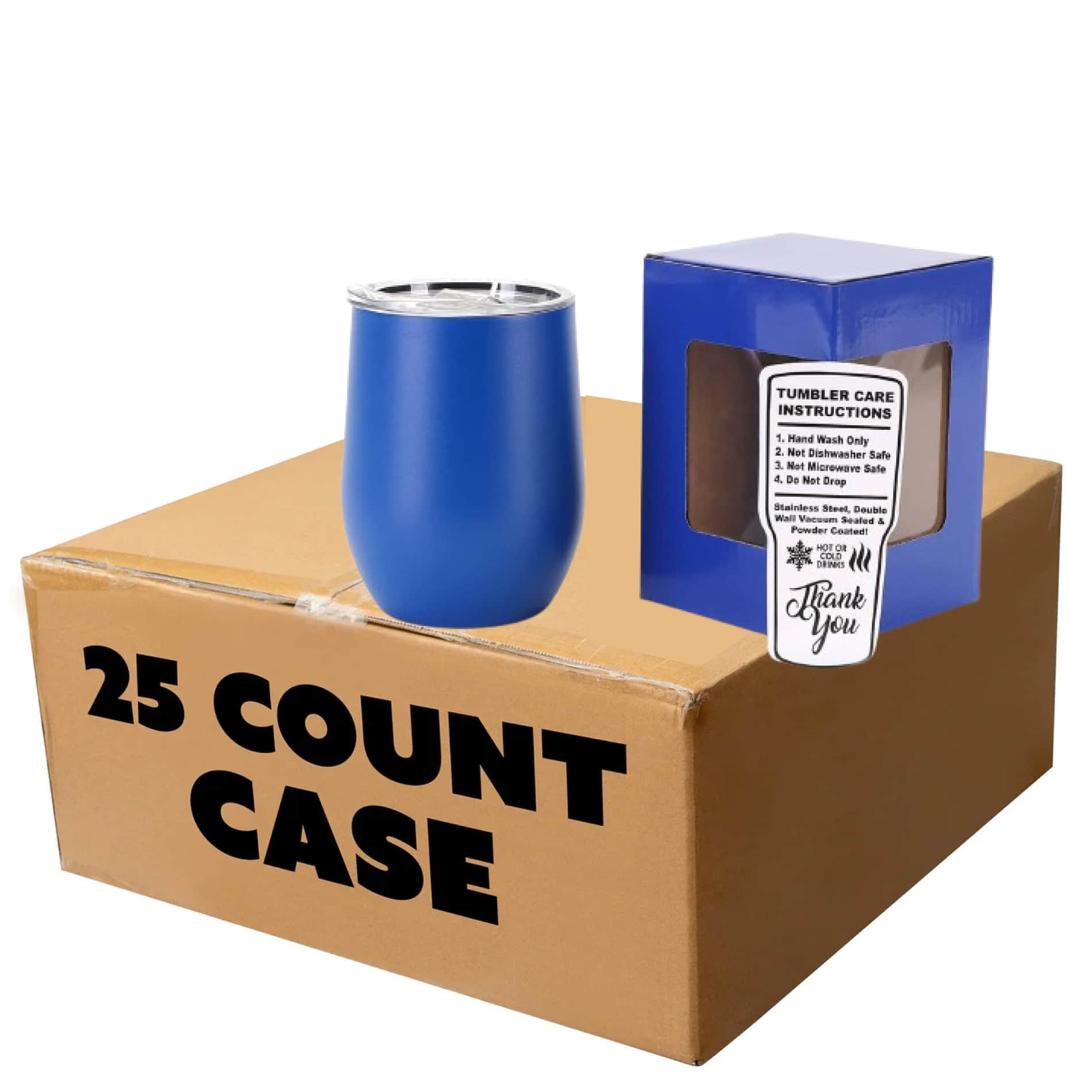 MakerFlo - Wholesale Wine Glass - Makerflo 12 oz Powder Coated Wine Tumbler - Laser Engraving22