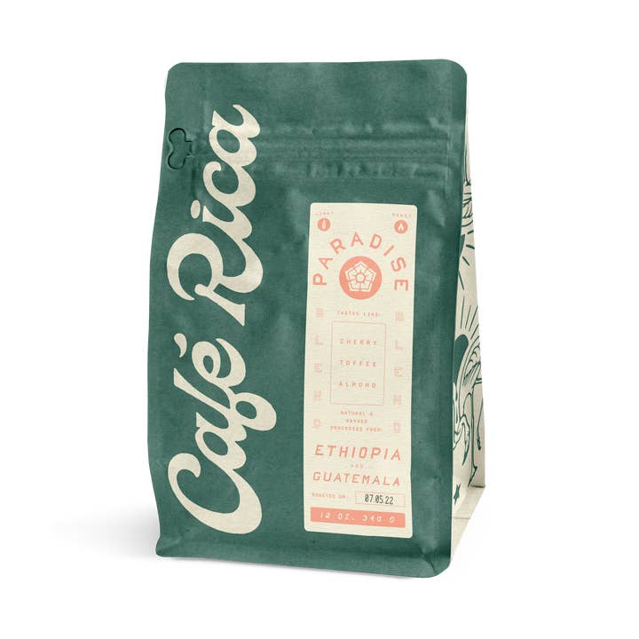 Cafe Rica's Paradise - Ethiopian & Guatemalan Blend 340g for wholesale by Cafe Rica