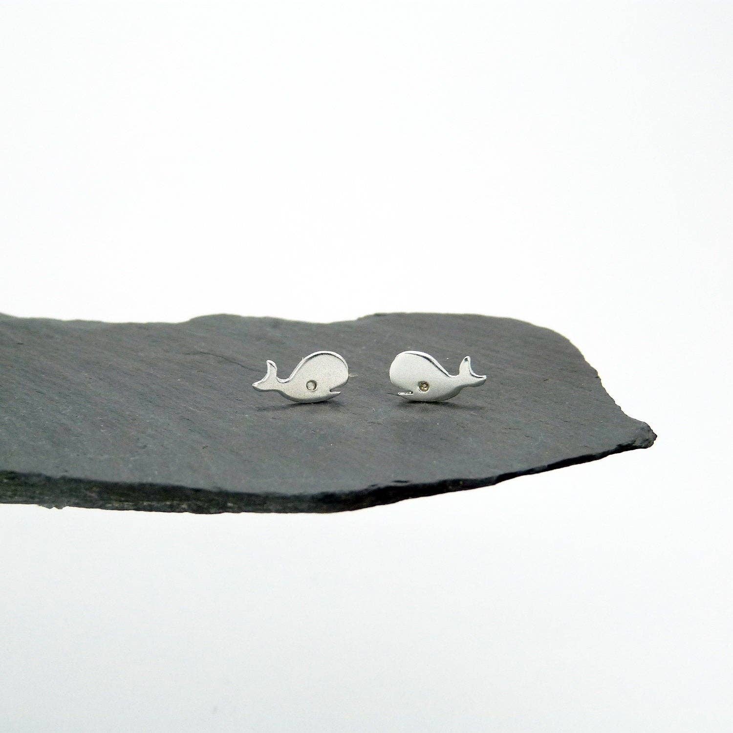 Plataica - Wholesale Stud/Post Earrings - 925 silver whale earrings2