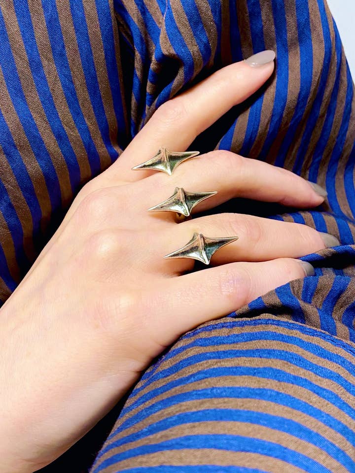 Anello Stardust - Argento 925 per la vendita all'ingrosso da parte di Valkyrie New York