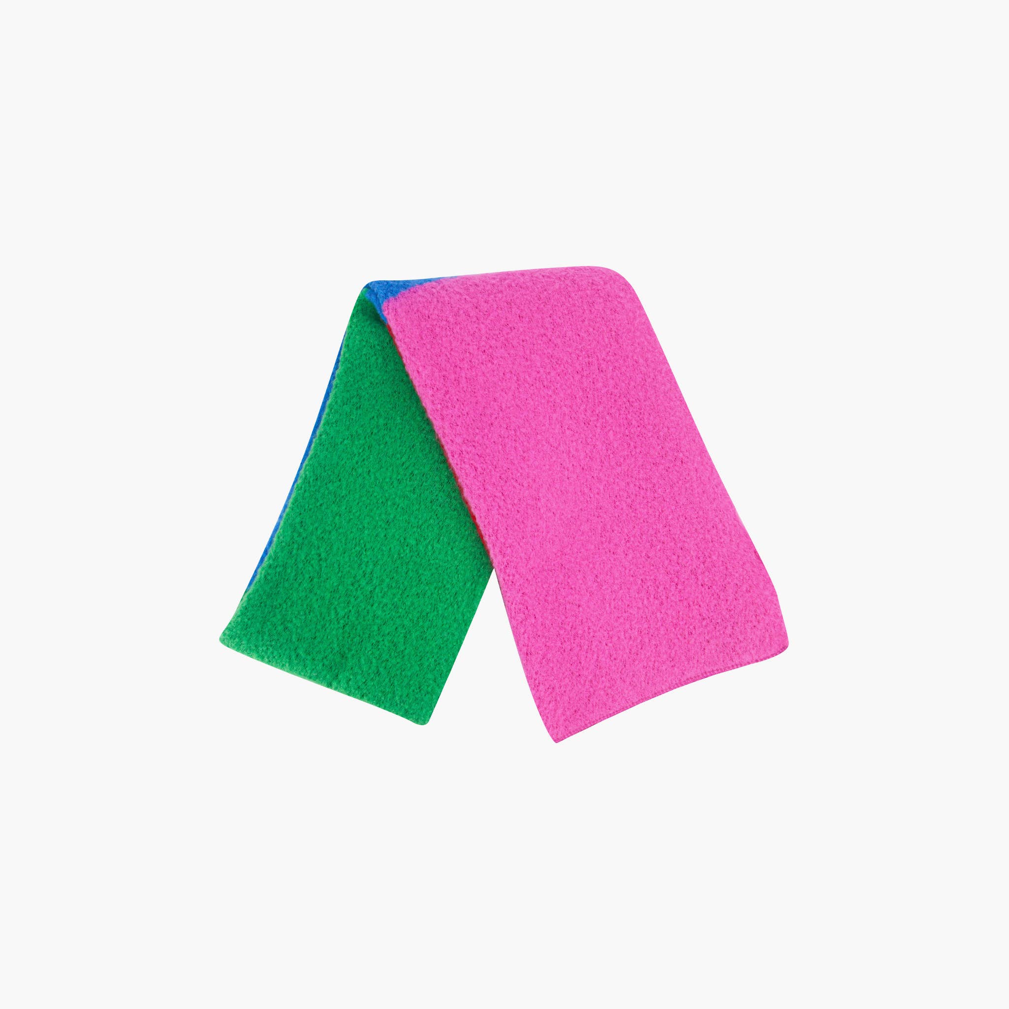 Sarta Accessories – wholesale Scarf – Women's – Aster Green/Pink Colourblock Heavyweight Scarf2