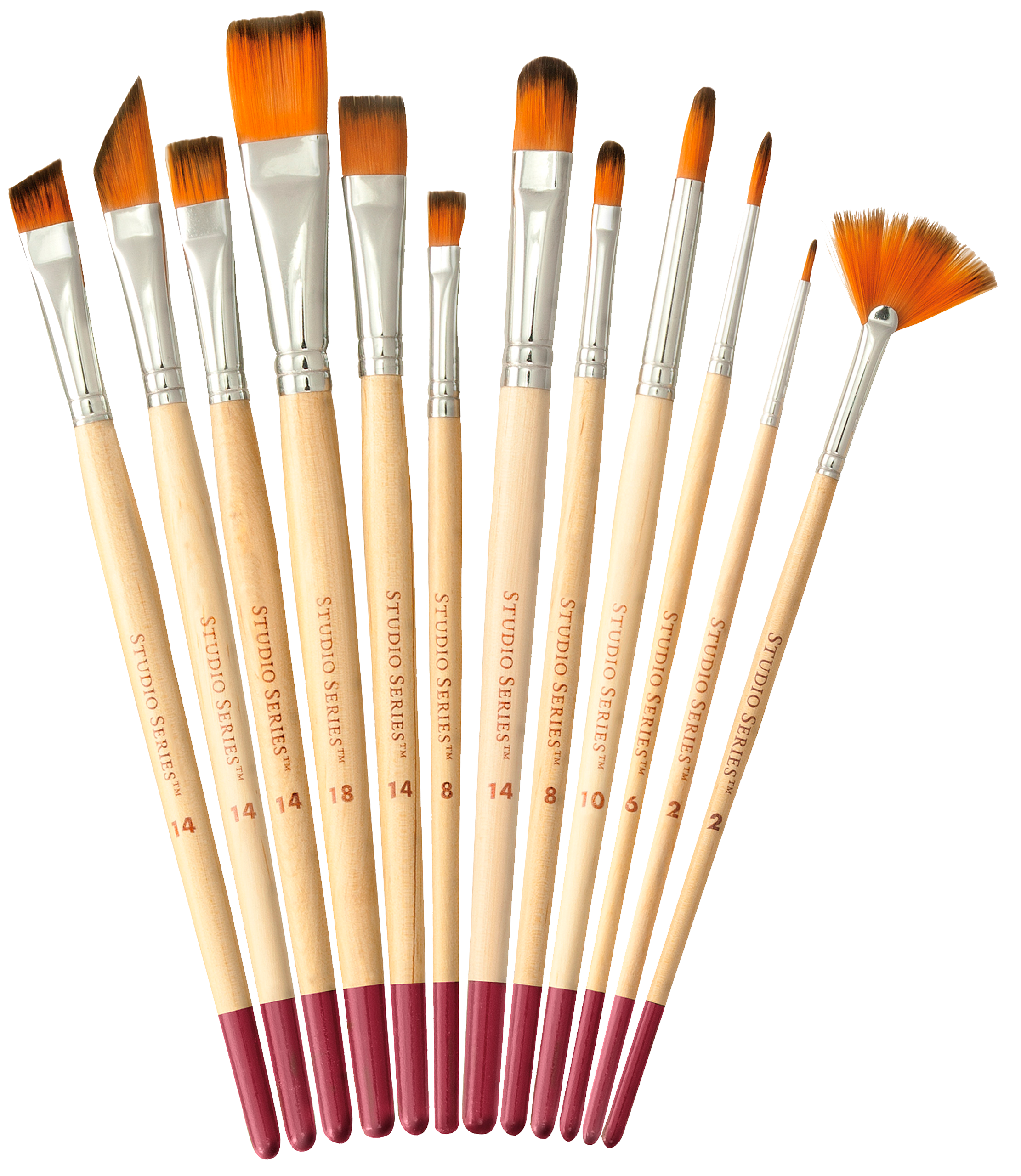 Peter Pauper Press - Wholesale Paint/Wax Brush - Studio Series Artist's Paintbrush Set1