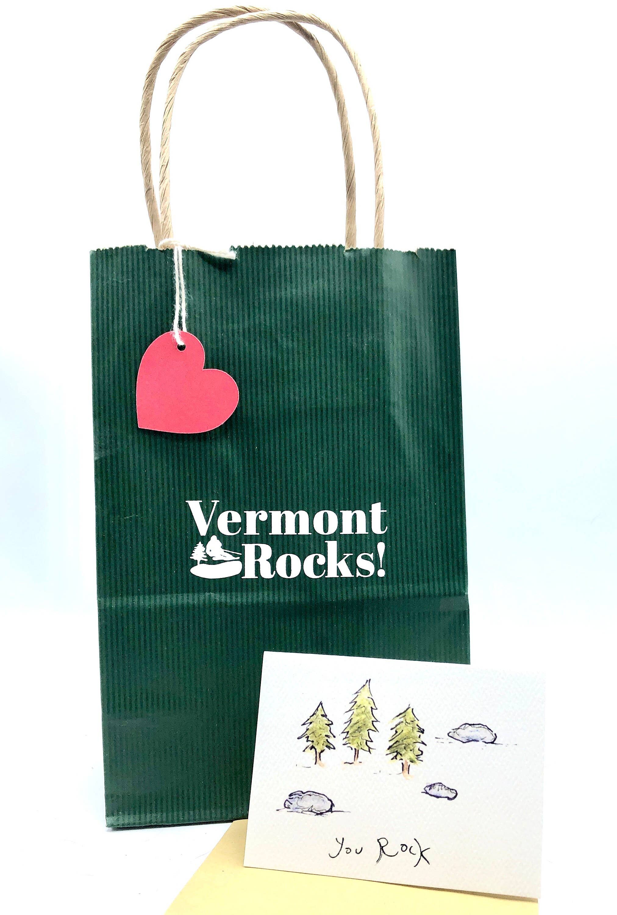 Vermont Rocks! – wholesale Dekorativ statyett – Metal Runner Girl Staty-present till henne med kort och väska3