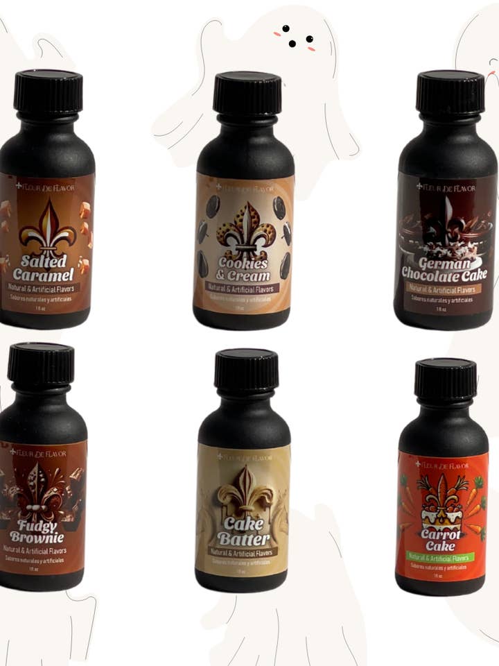 Le Spooky Six-Pack – Échantillon d'Émulsions de 1 oz (Édition Limitée Halloween !) pour la vente par Fleur De Flavor