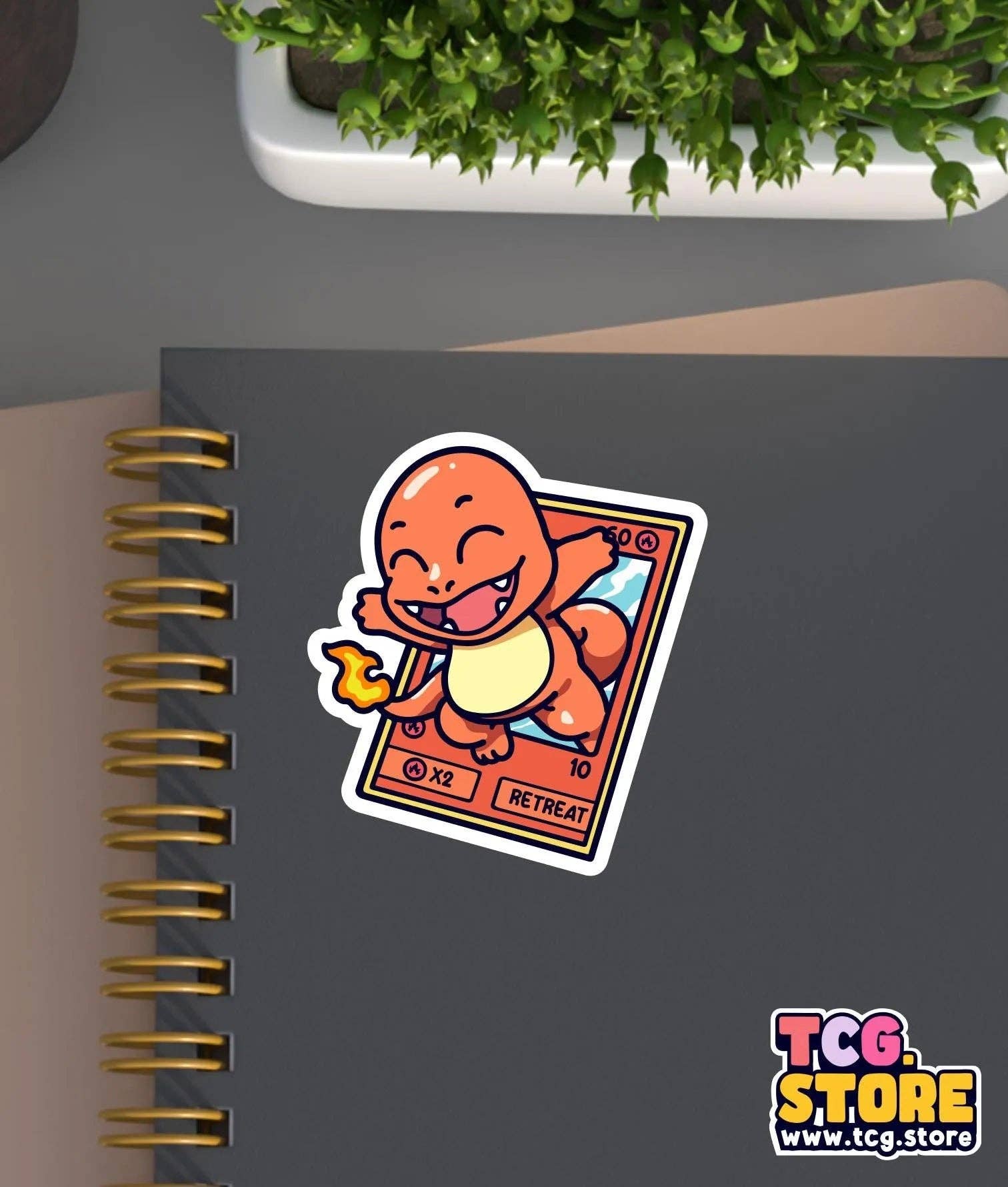TCG.Store - TCGDOTSTORE - Wholesale Sticker - Charmander Pokémon Sticker8