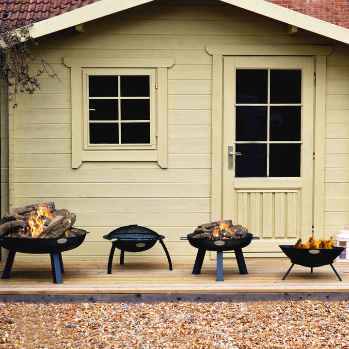 Rinkit Ltd - Wholesale Fire Pit - Harbour Housewares Cast Iron Garden Fire Pit Burner - 75cm2