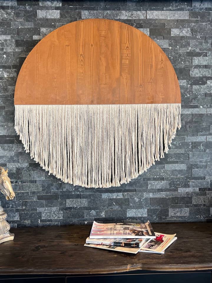 Stylish Wall Art with Macrame Fringes - 100x50 cm Impressive for wholesale by SannasDecor