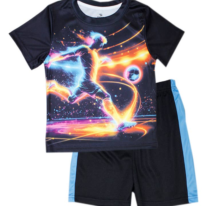 Hemworld - Wholesale Top & Short Set (NOT Loungewear) - Men's - S1Ope Top Soccer Player Screen W Mesh Athletic Shorts (Pack Of 12) - 13272880