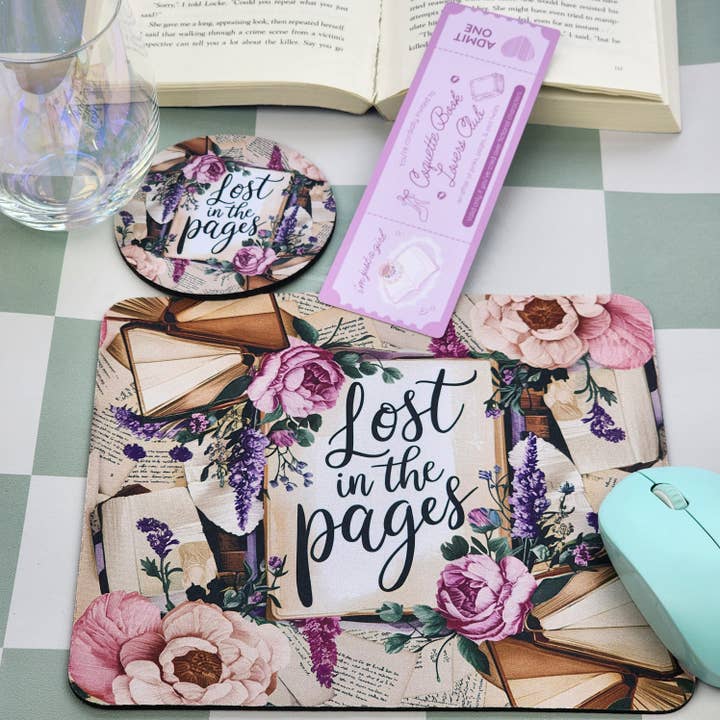 3-piece Desk Set - Lost In The Pages for wholesale by Be Kind Booktique
