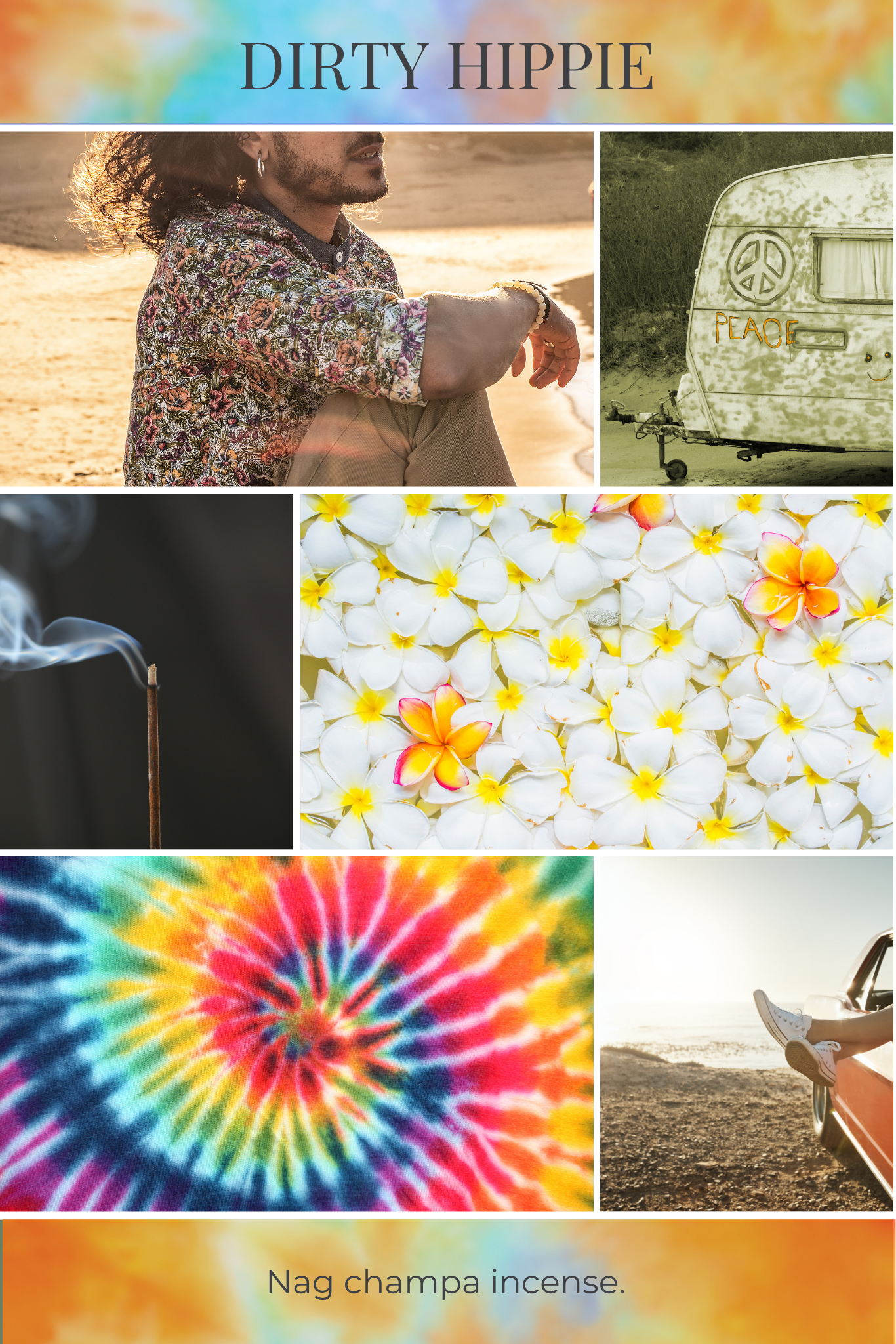 Eco Candle Company - Wholesale Jar/Filled Candle - The MANdle DIRTY HIPPIE | nag champa incense2