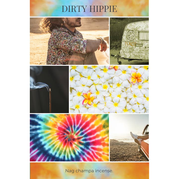 Eco Candle Company - Wholesale Jar/Filled Candle - The MANdle DIRTY HIPPIE | nag champa incense2