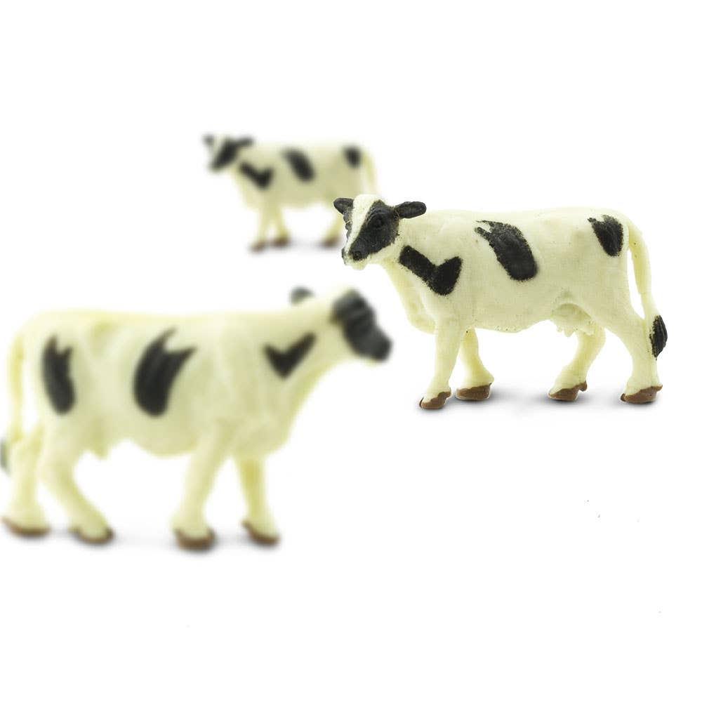 Safari Ltd. - Wholesale Figurine Toy - Kids - Holstein Cows - Good Luck Minis® - 3436221
