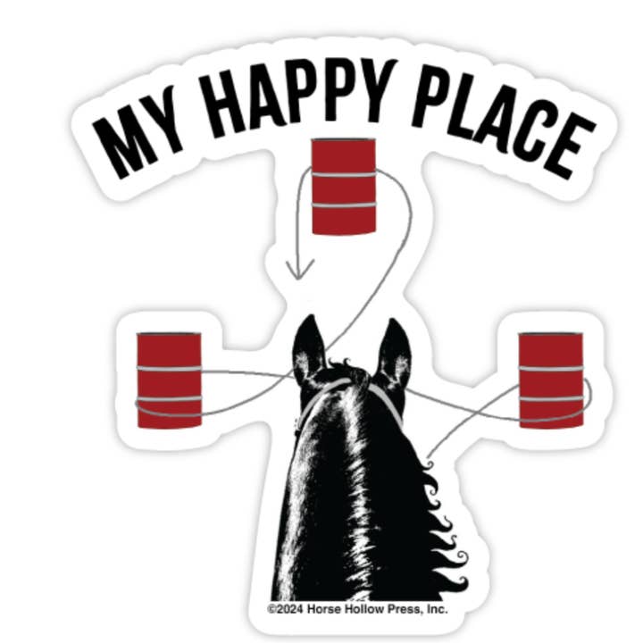 Horse Hollow Press | Pretty Snarky Equestrian Cards|Stickers - Wholesale Sticker - Horse Sticker Waterproof 3" | Barrel Race | Cello Sleeved12