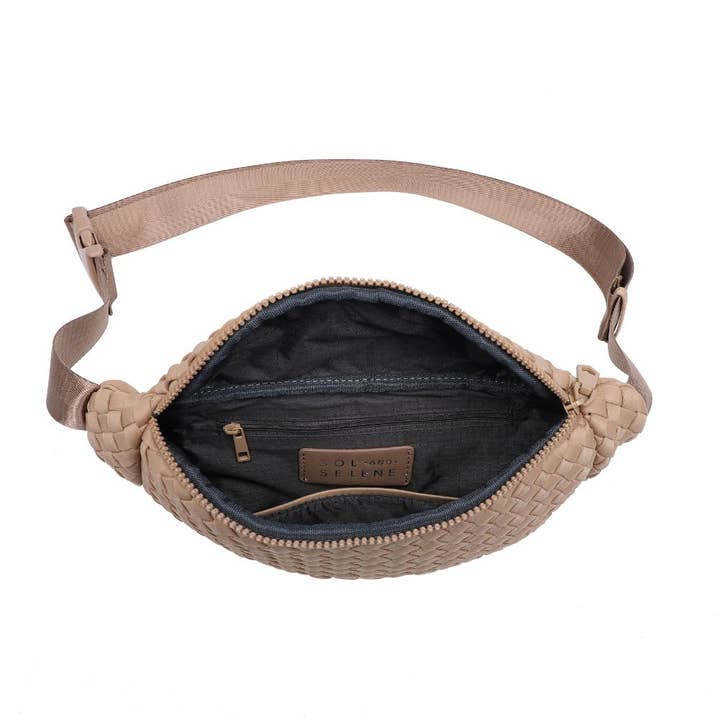 Sol and Selene - Vente Sac ceinture – femme - Sac banane tissé en néoprène Aim High14