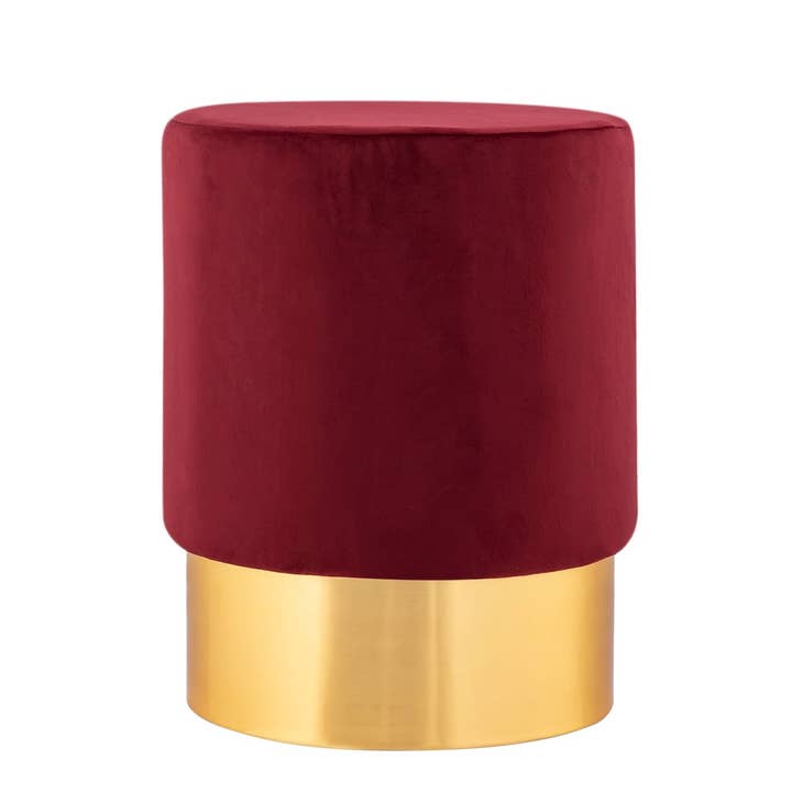 Samthocker 2. Wahl Samt Pouf Ø 31 H 43 cm Sitzhocker Sitzpo für den Großhandel von Voglrieder