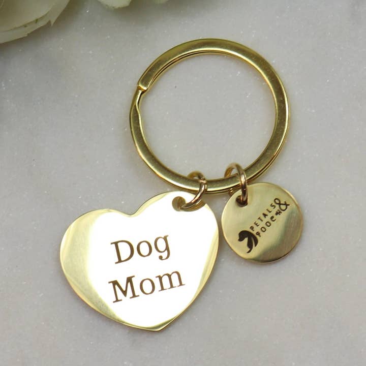 Chien Maman Porte-clés pour la vente par Petals & Pooch