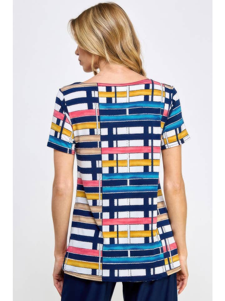 CC Wholesale Clothing - Wholesale Blouse - Women's - Hit Boat Nk Short Sl Top2