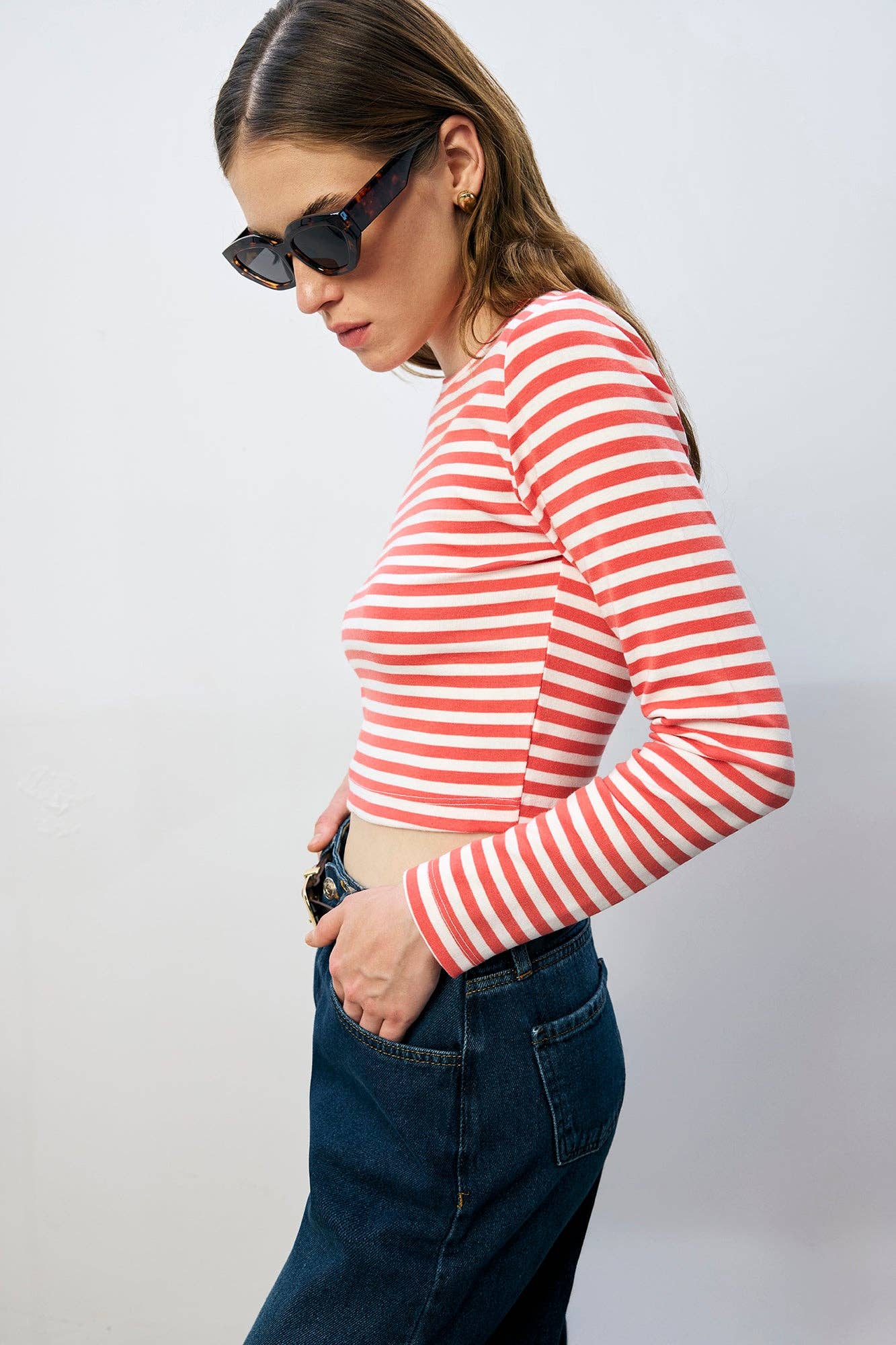 Red Ribbed Cropped Tank Top – Cotton Knit for wholesale on Faire2