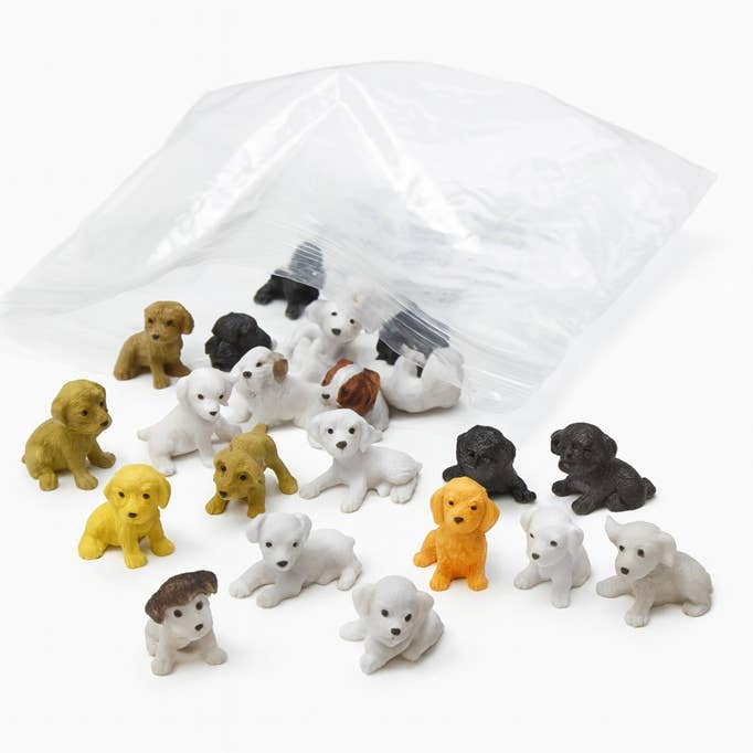 Factory Direct Craft - Wholesale Decorative Tabletop Object - Bag of 24 Assorted Breed 1" x 1" Mini Baby Puppy Dogs3