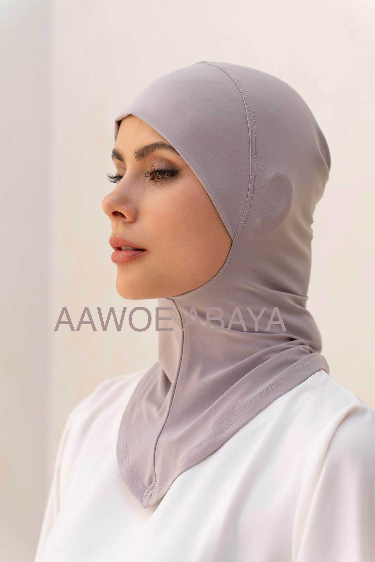 Aawoe Abaya – wholesale Hijab - Dam – Elegant hijabmössa med kaffekant - 228813