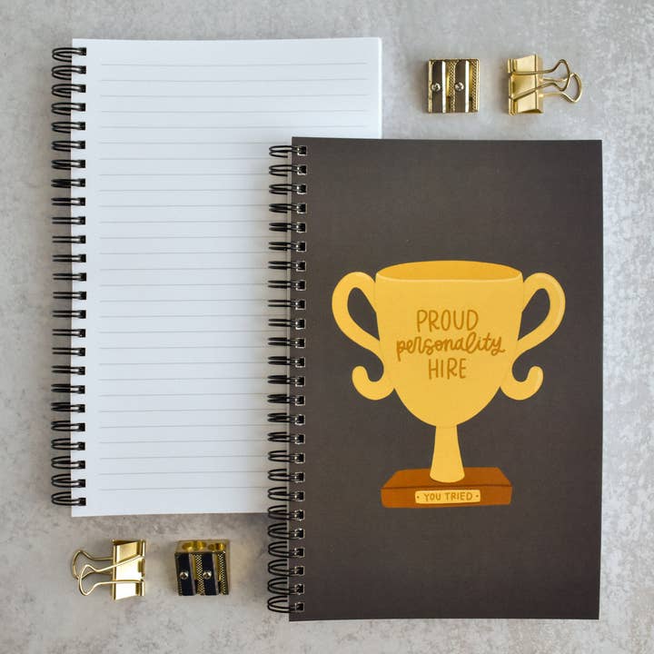 Proud Personality Hire Notebook for wholesale by Kyn You Believe It