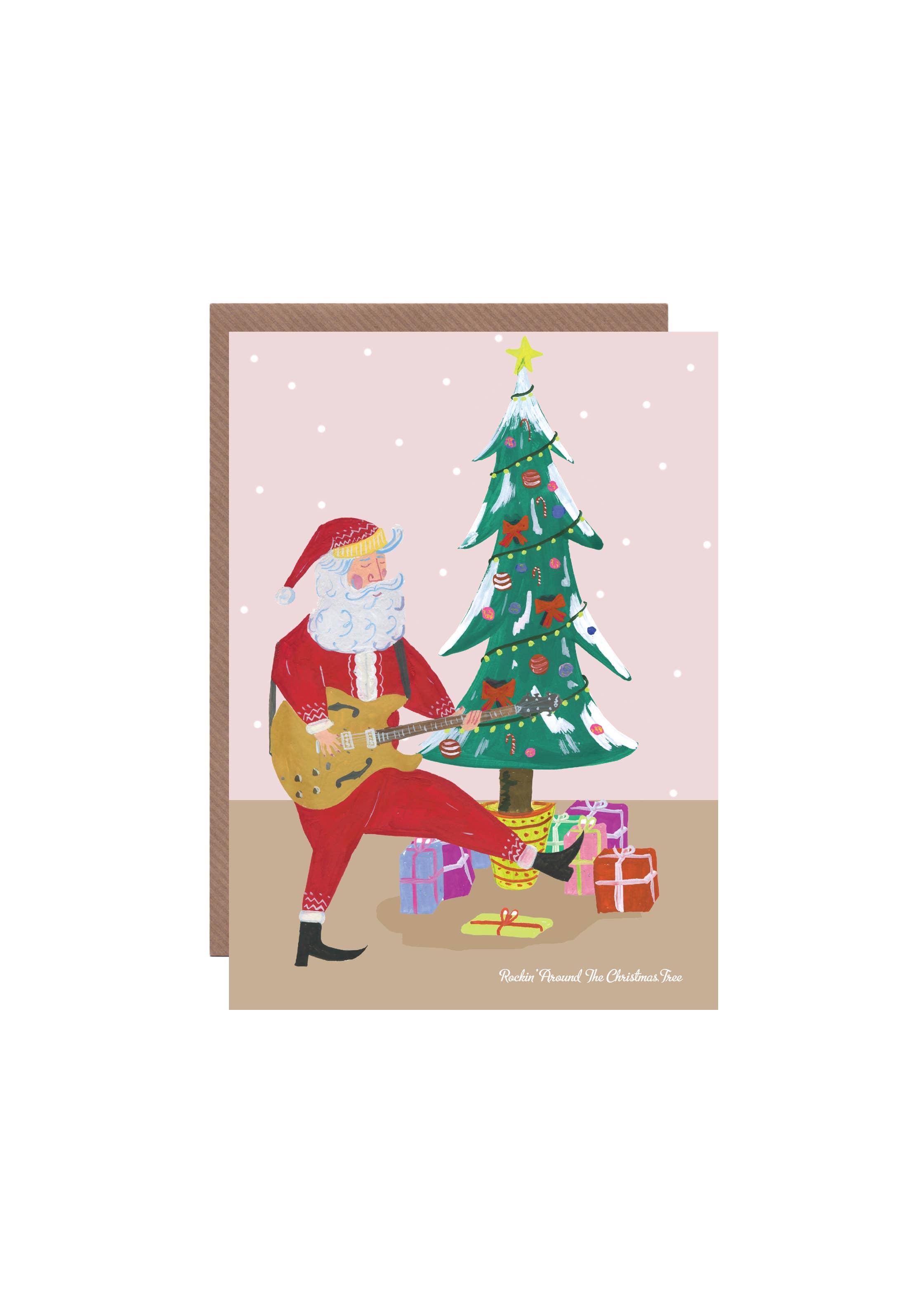 Hutch Cassidy - Wholesale Christmas Card - 'Rockin' Santa' Christmas Card0