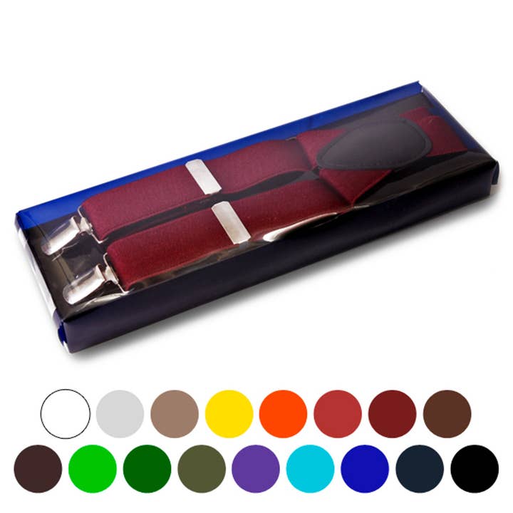 Bretelles à clip en boîte pour hommes - CSB4601 pour la vente par Selini New York