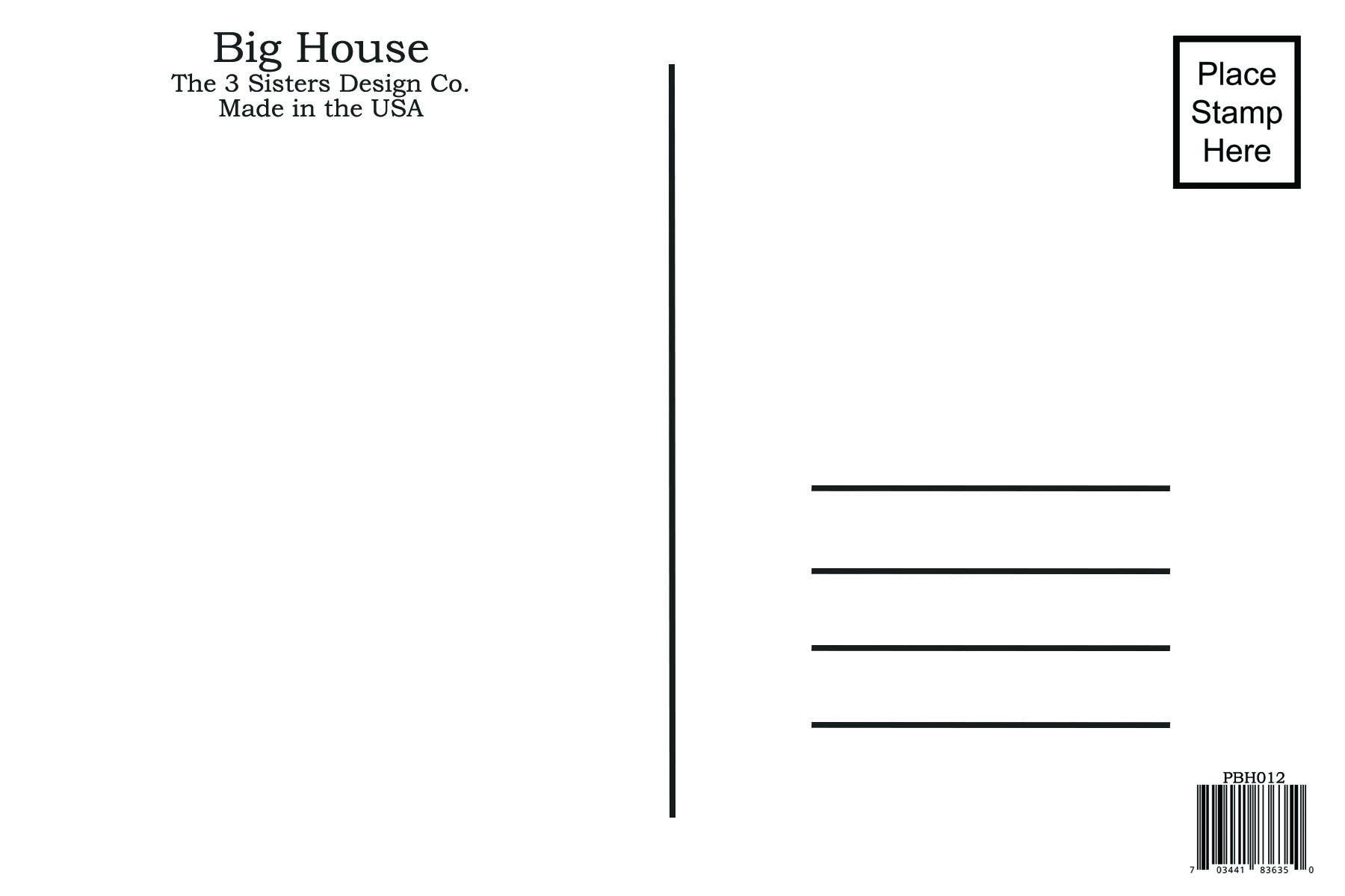 The 3 Sisters Design Co. - Wholesale Postcard - BIG HOUSE Postcards, James has boundary issues.1