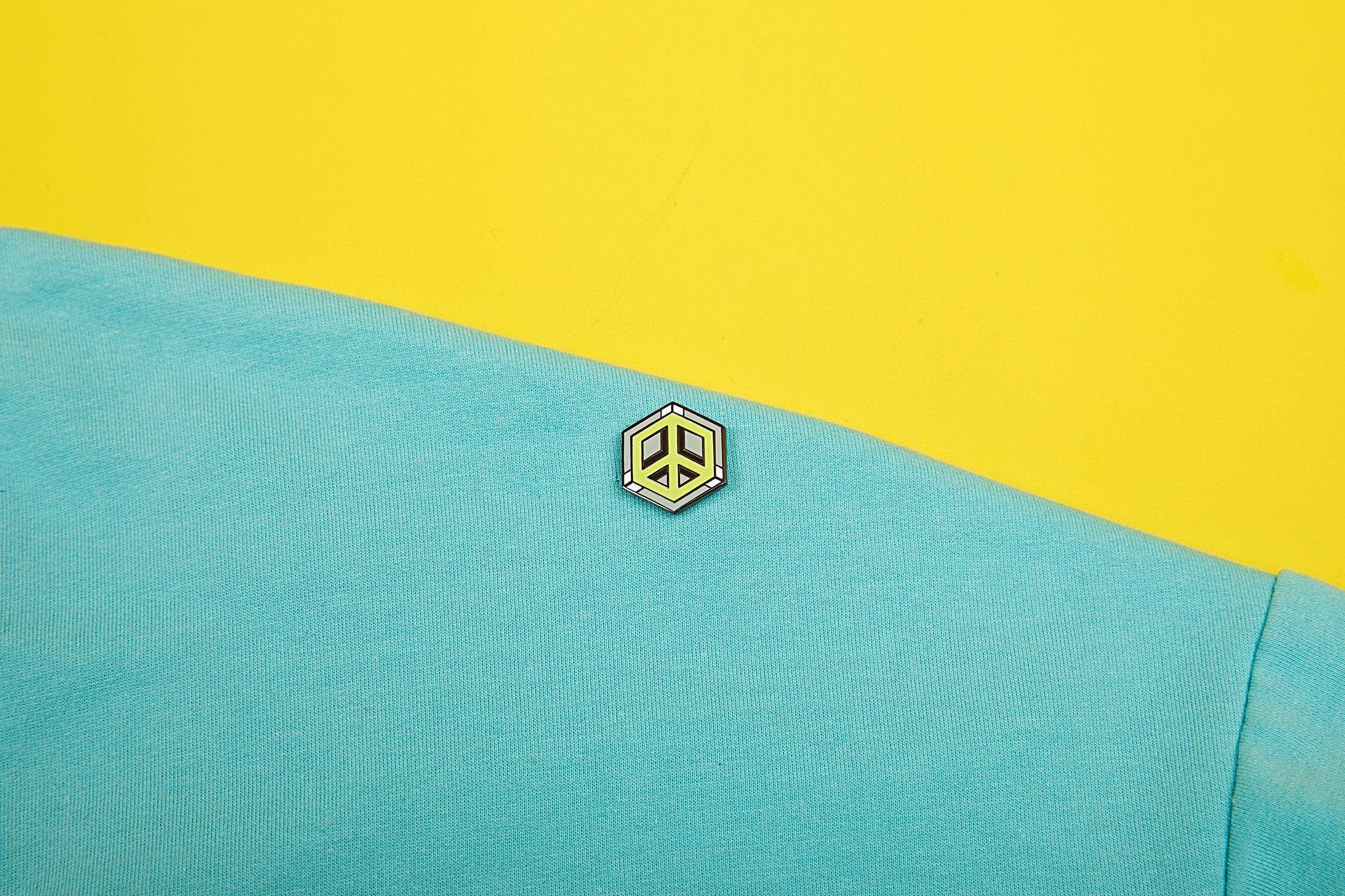 Proud Zebra - Venta al por mayor Botón/prendedor - Agender Flag - Pin de cubo de paz5