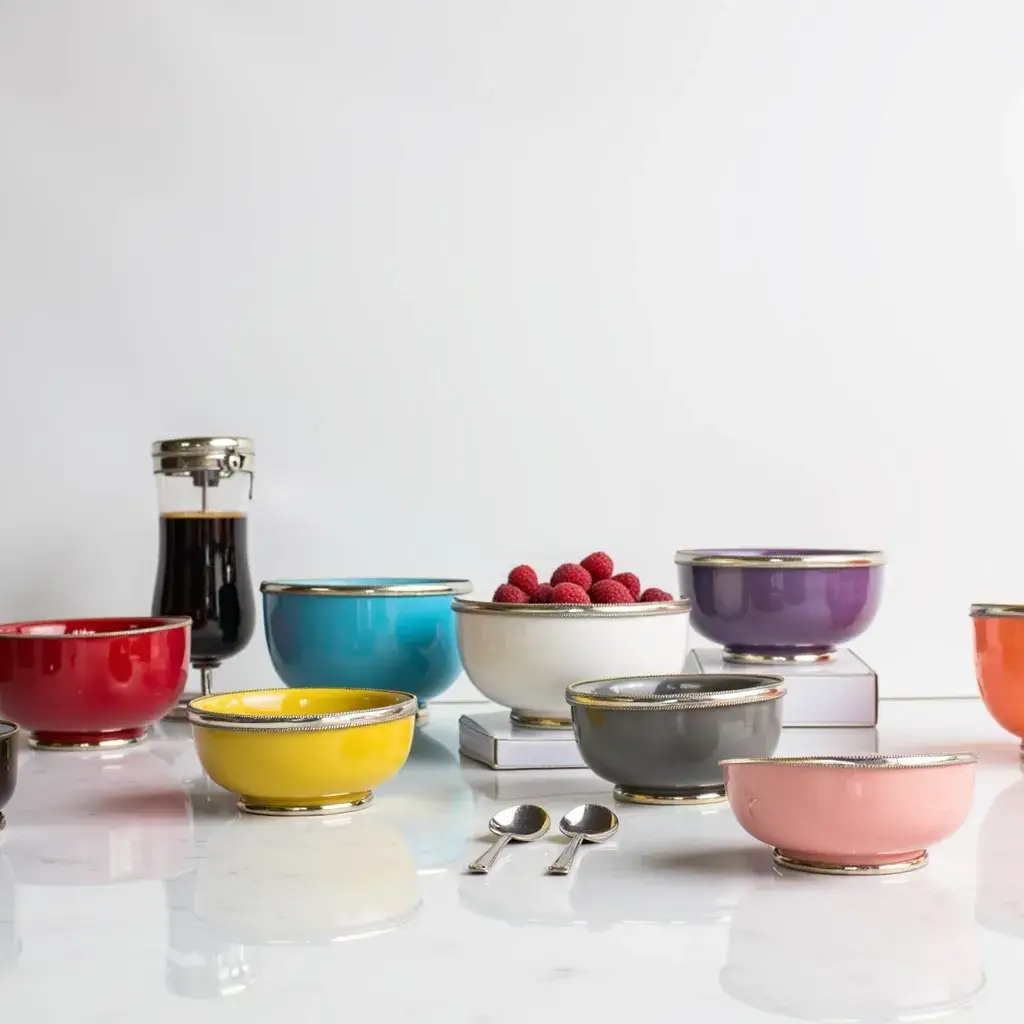 High crafty - Wholesale Decorative Plate/Dish/Bowl - ✨ Ceramic Bowls with Berber Silver Trim - Gift & decoration5