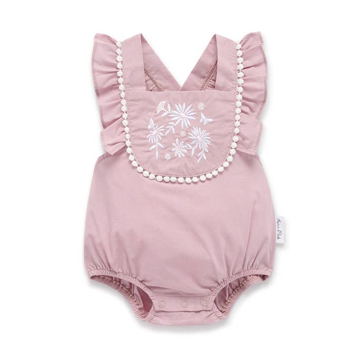 Orkidé Daisy Broderet Romper for engroshandel hos Aster & Oak