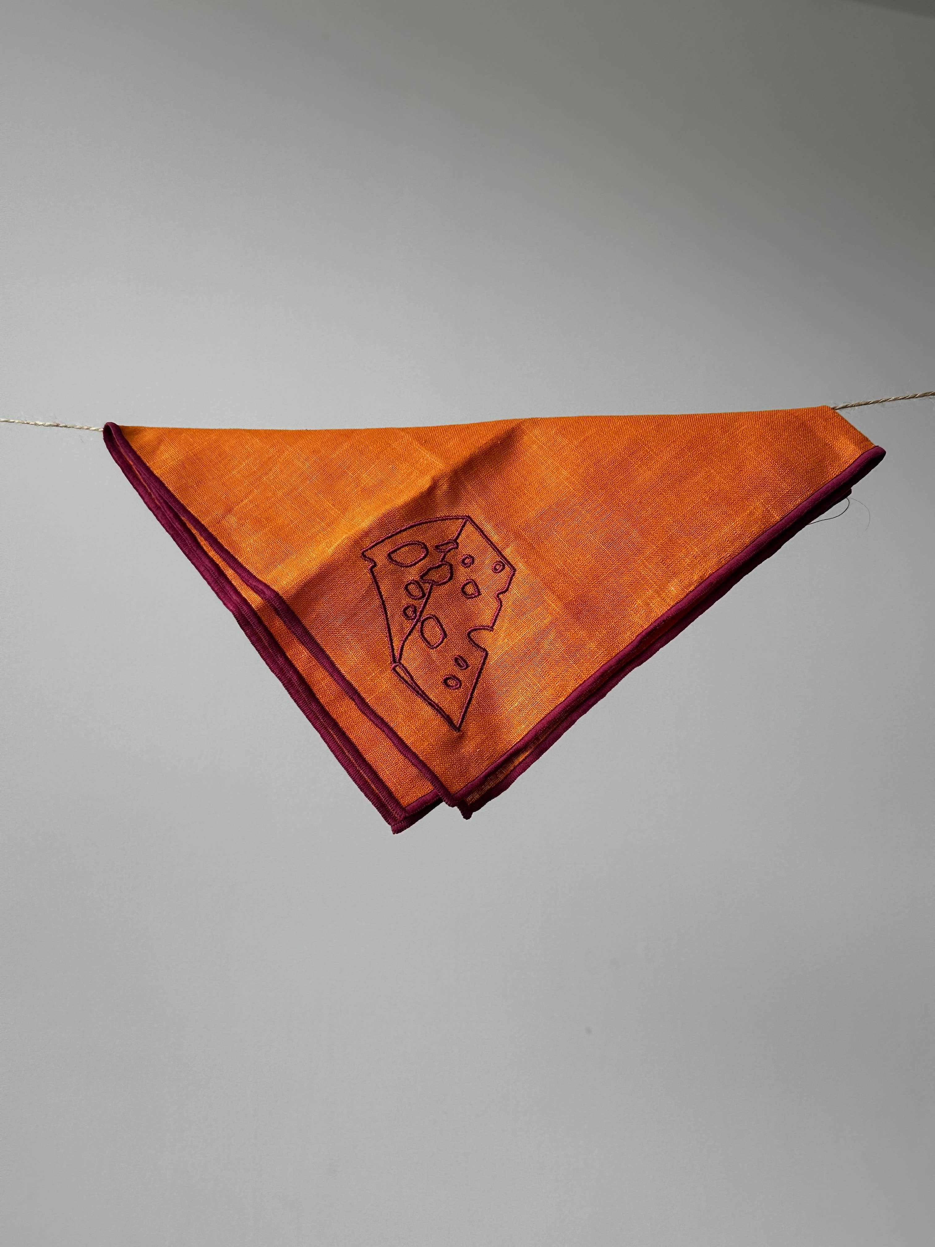 MÆGEN - Venta al por mayor Servilletas de tela - Servilletas de lino mezcla con diseño de queso (paquete de 2)2