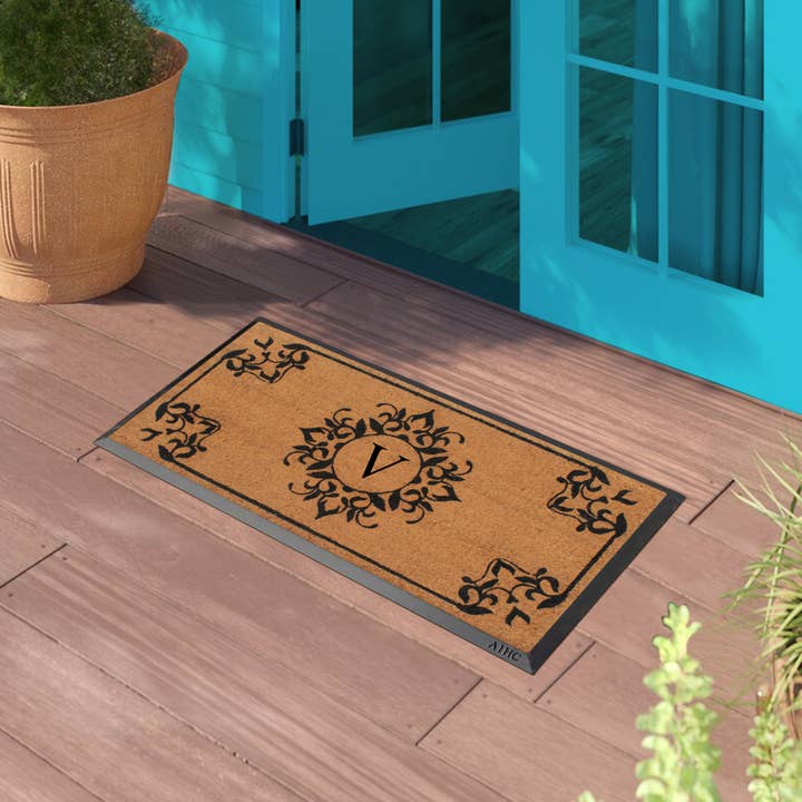 A1 home collections - Wholesale Door Mat - A1HC Natural Coir & Rubber Heavy Duty Monogrammed Doormats21