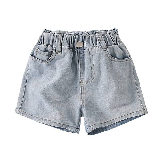 Baby Denim Blue Western Style Casual Shorts for wholesale by MyKids-USA®