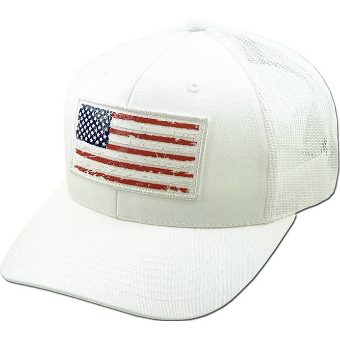 Hana - Wholesale Truckerpet - Dames - Vlag, platte patch met UV-print, mesh-achterkant, balpet met Amerikaanse vlag12