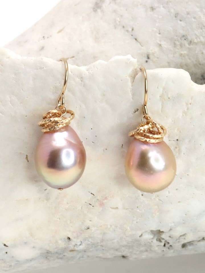 Brincos Edison Pearl Lustre por atacado de Mickey Lynn