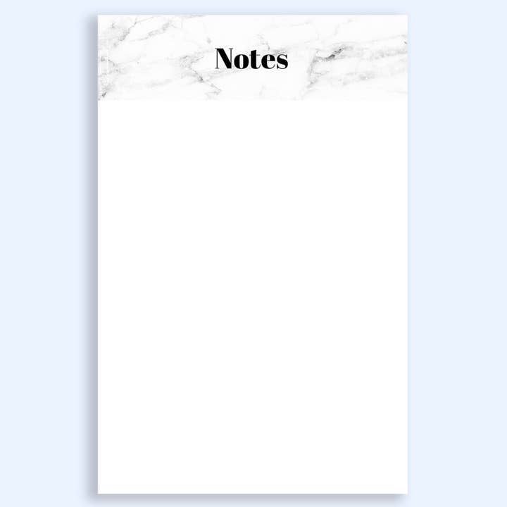 The Cornerstone Studio – wholesale Notepad – White Marble Notepad