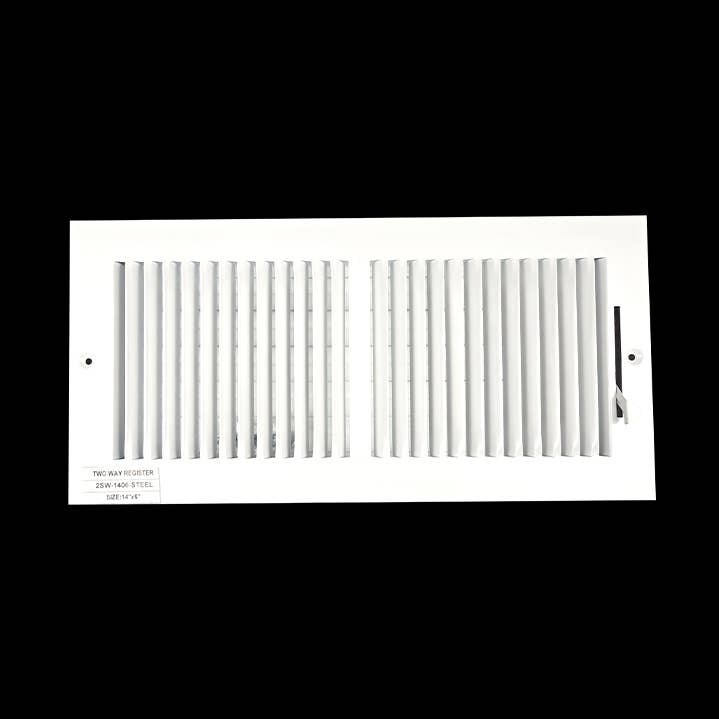 Two Way Register 14"x6" 2SW Grille for Sidewall and Ceiling for wholesale by PRIMA DECORATIVE HARDWARE INC