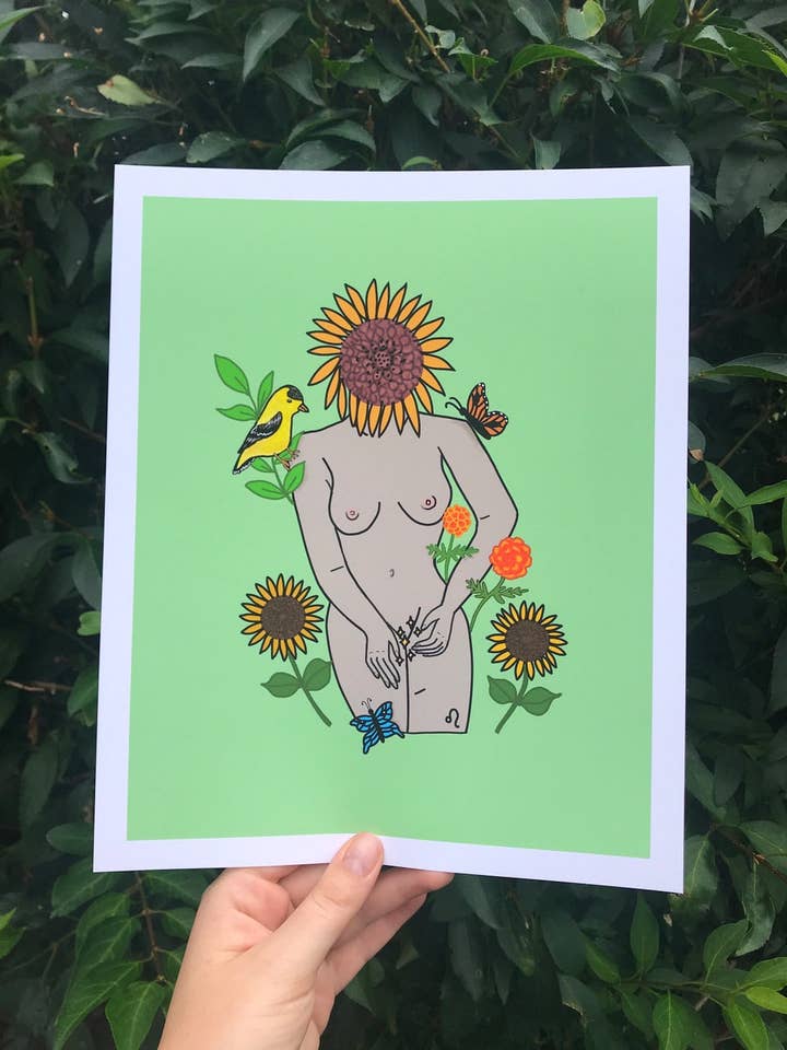 Leo Babe Print for wholesale by Botanical Threads