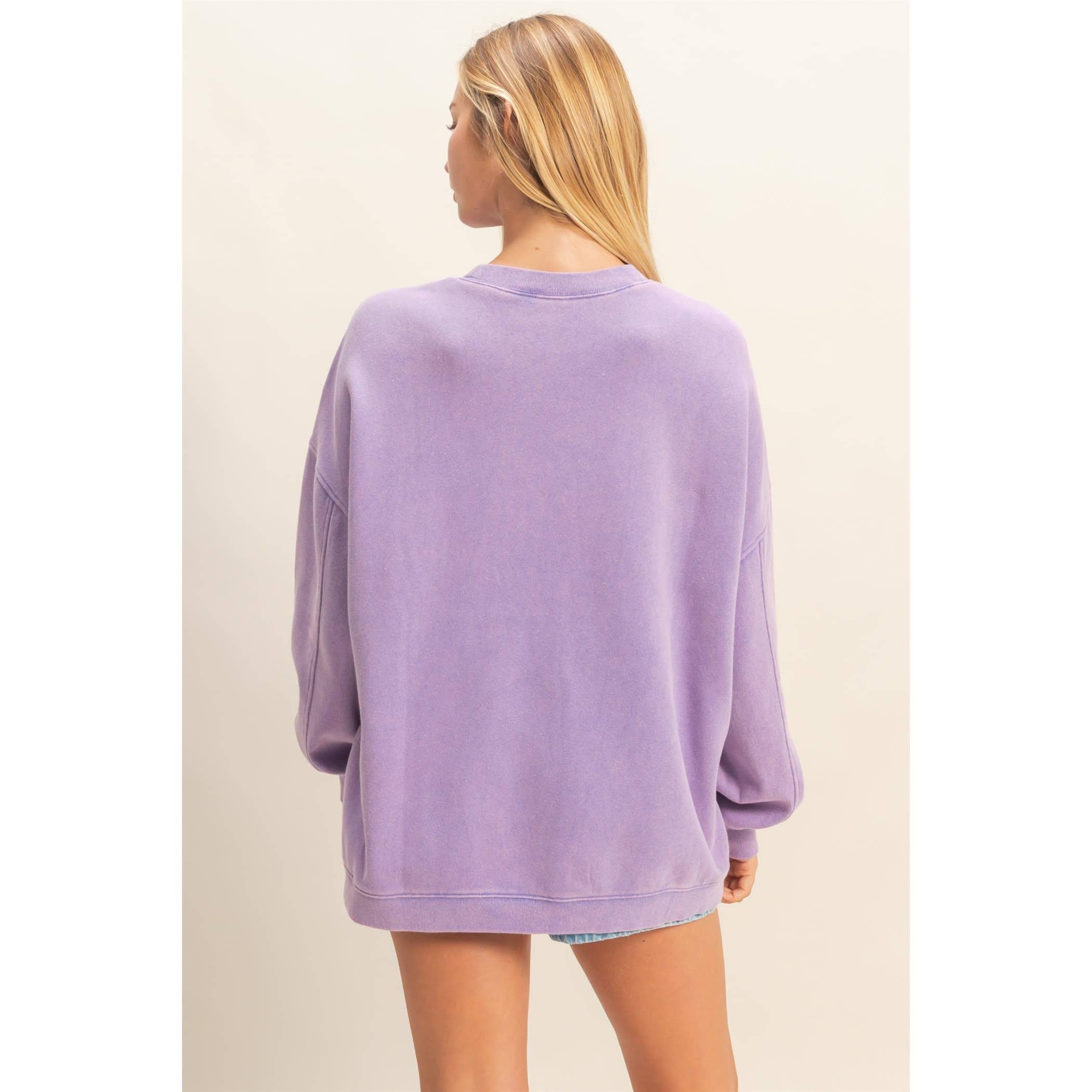 Double Zero - Wholesale Sweatshirt - Women's - Oversized Crew Neck Sweatshirt10