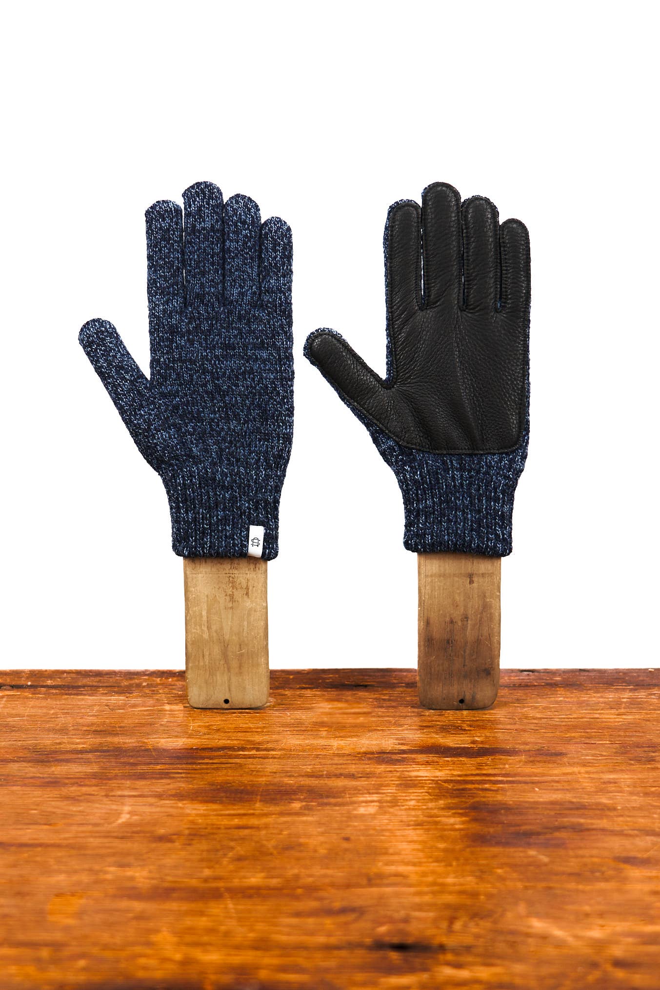 Upstate Stock - Vente Gants – unisexe - Gant complet en laine Ragg Denim Melange avec ou sans cerf2