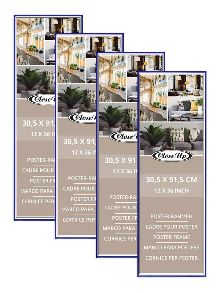 Close Up Affischram 30,5 x 91,5 cm Blå 4-pack för wholesale av Close Up GmbH