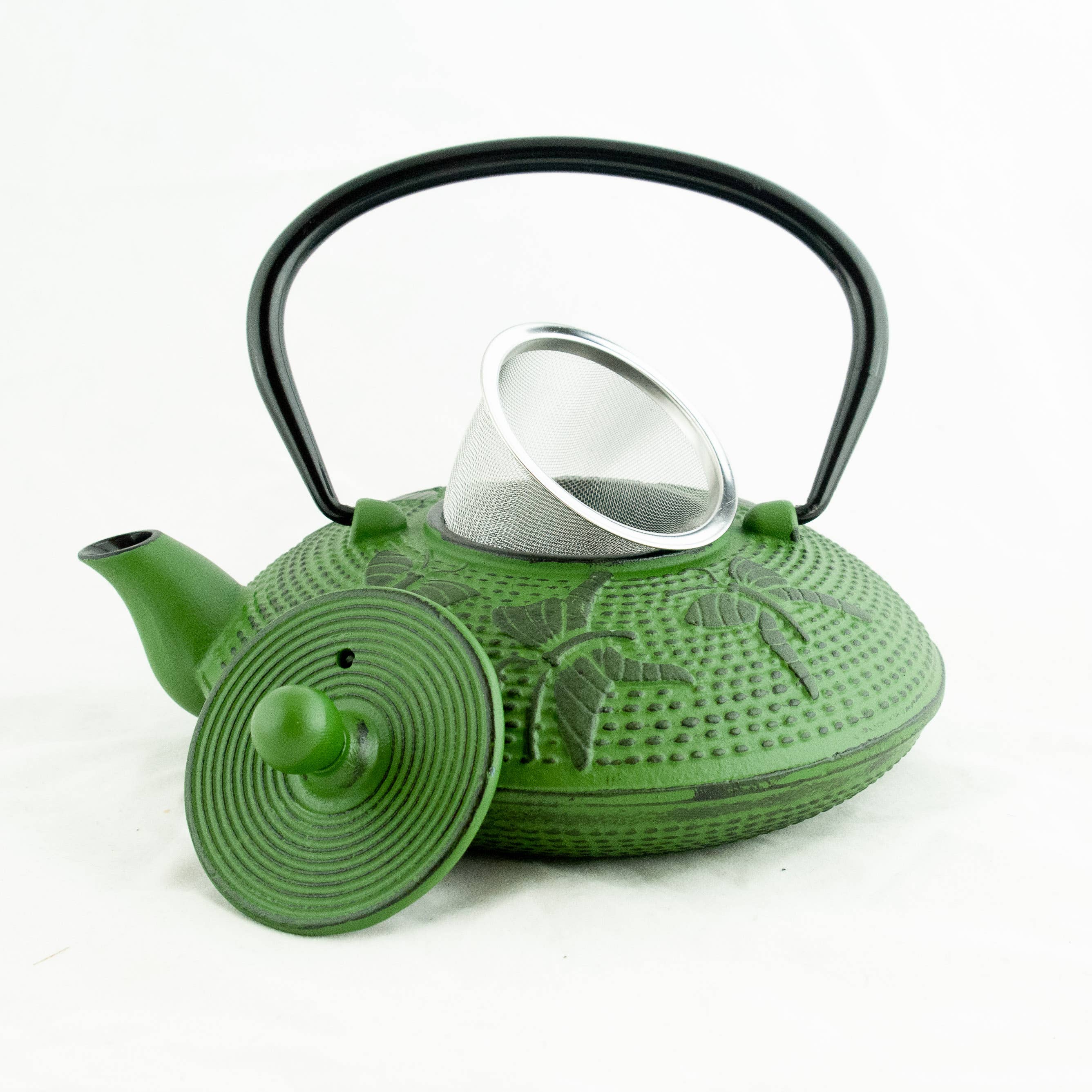 Boulder Tea Company - Wholesale Tea Pot - Green Cast Iron Teapot1