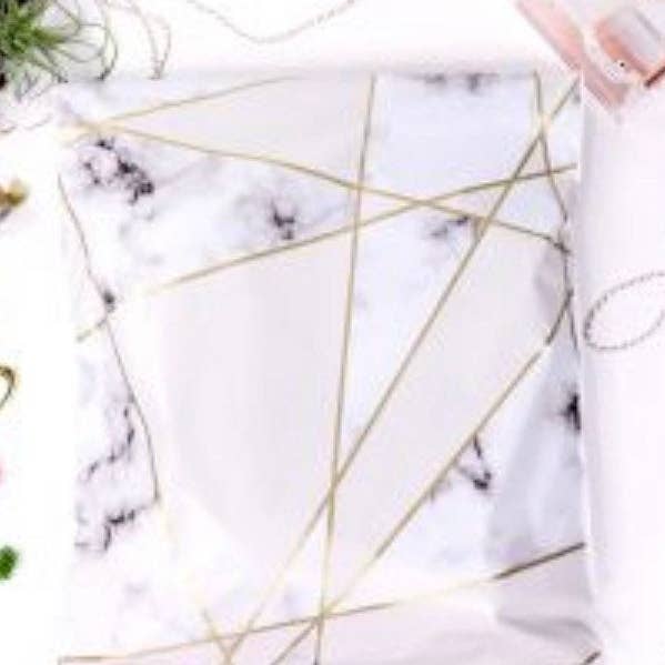 100 enveloppes en polyéthylène marbré 10x13 pour la vente par Majestic mailers