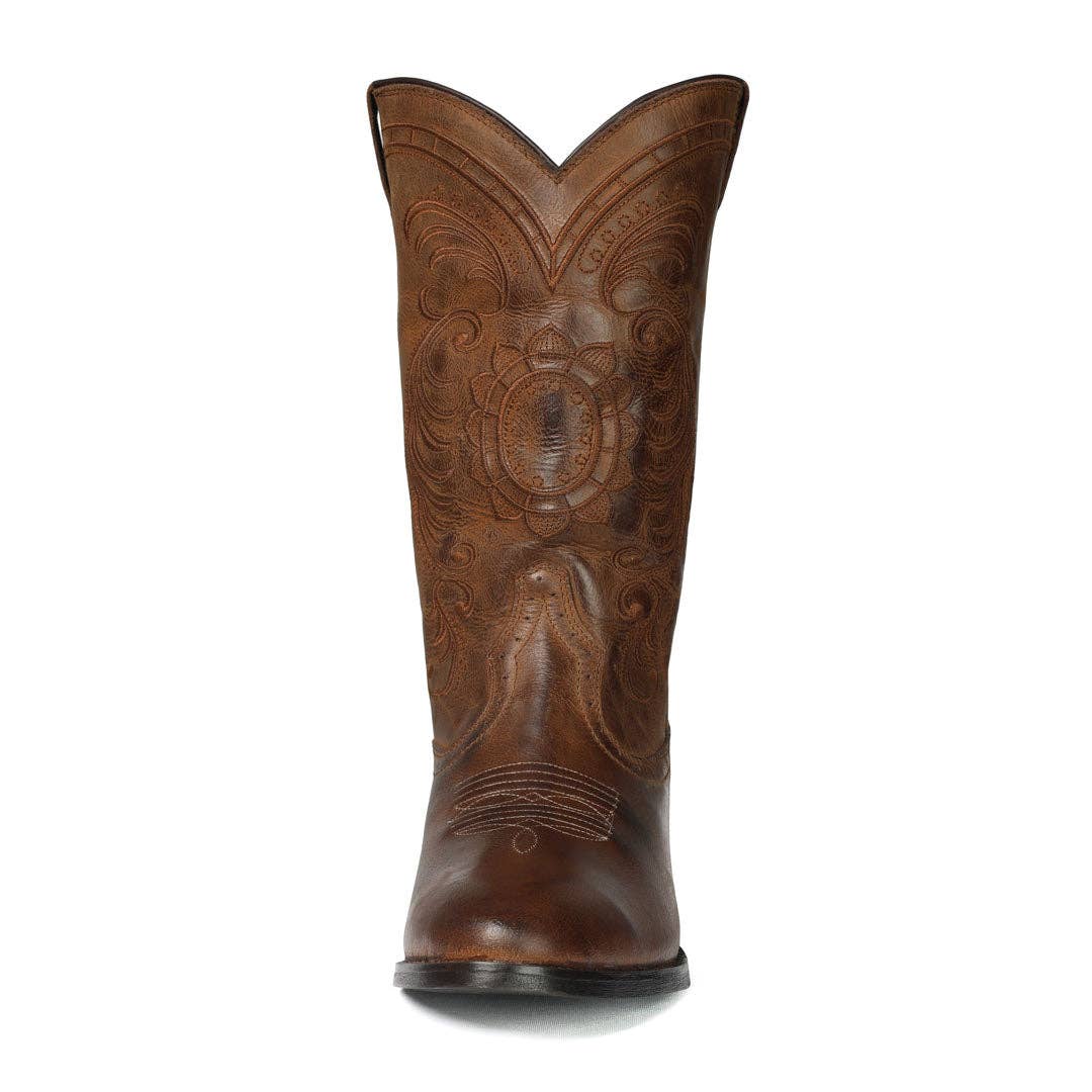 Distressed Brown TuffRider Daisey Ladies Western Boot for wholesale on Faire5