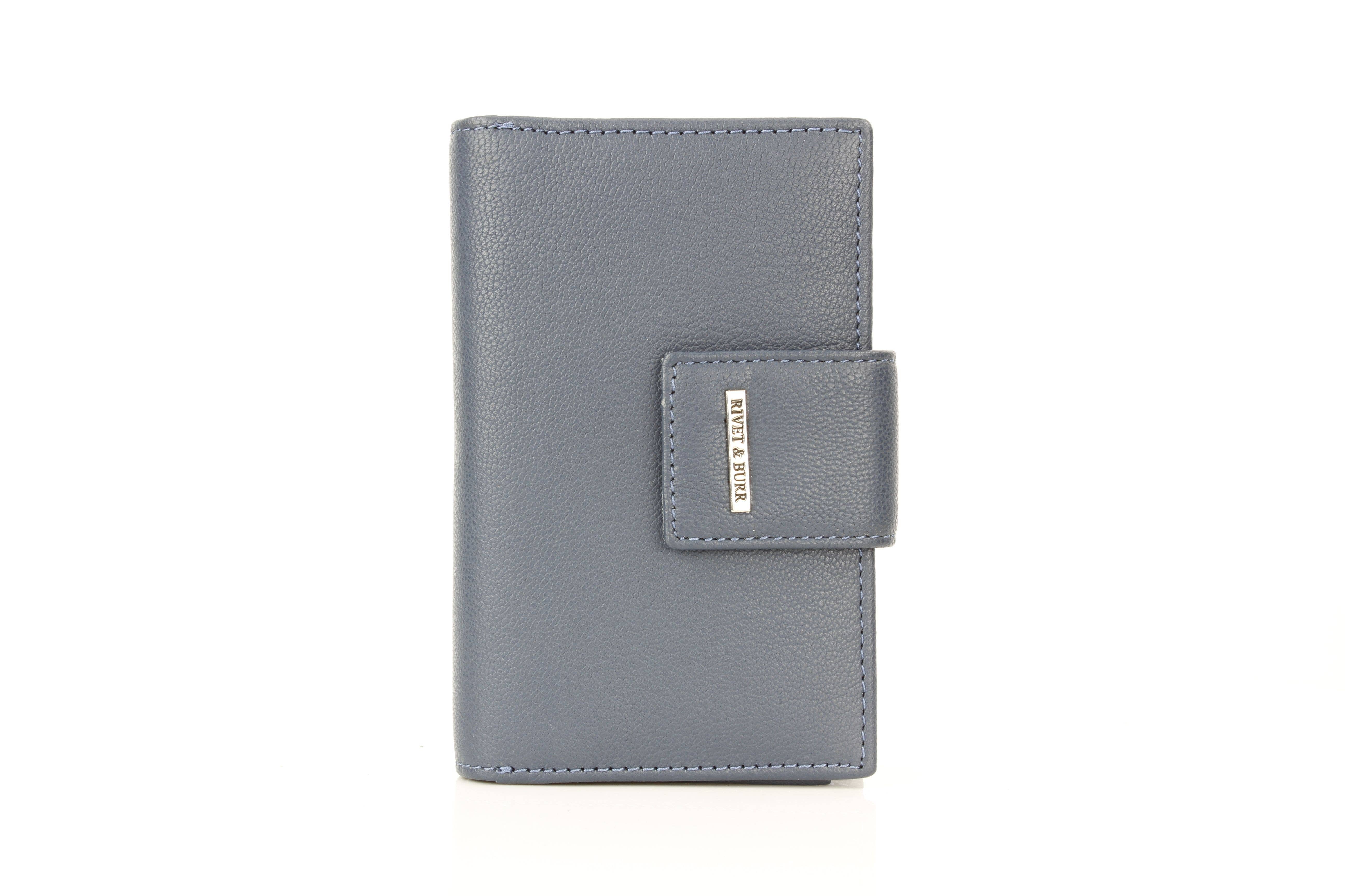 Leather Impressions Inc - Wholesale Wallet - Women's - Snap Leather Clutch Wallet | Zip Pocket RB LW 21 100123
