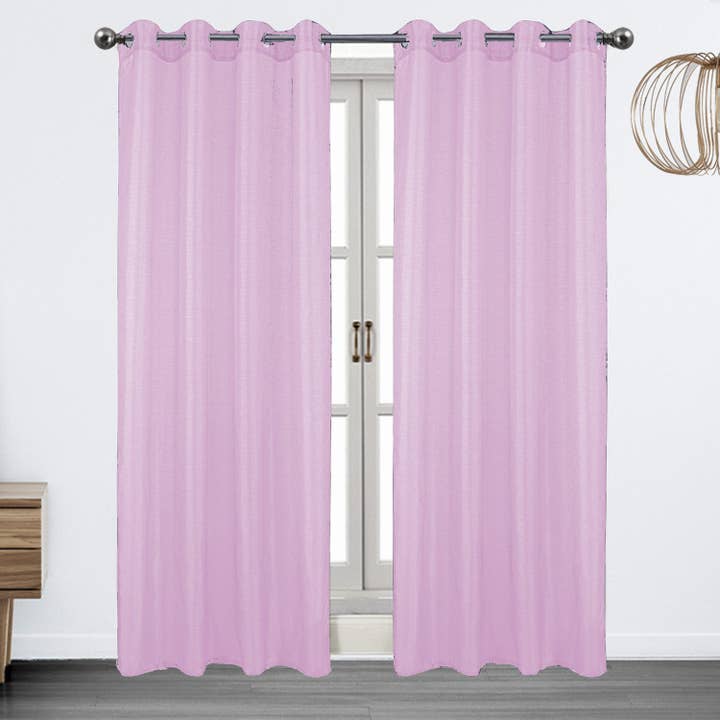 Panneau de fenêtre Brook à œillets transparents en lurex métallisé, 54 x 90 pouces pour la vente par ShopBobbys