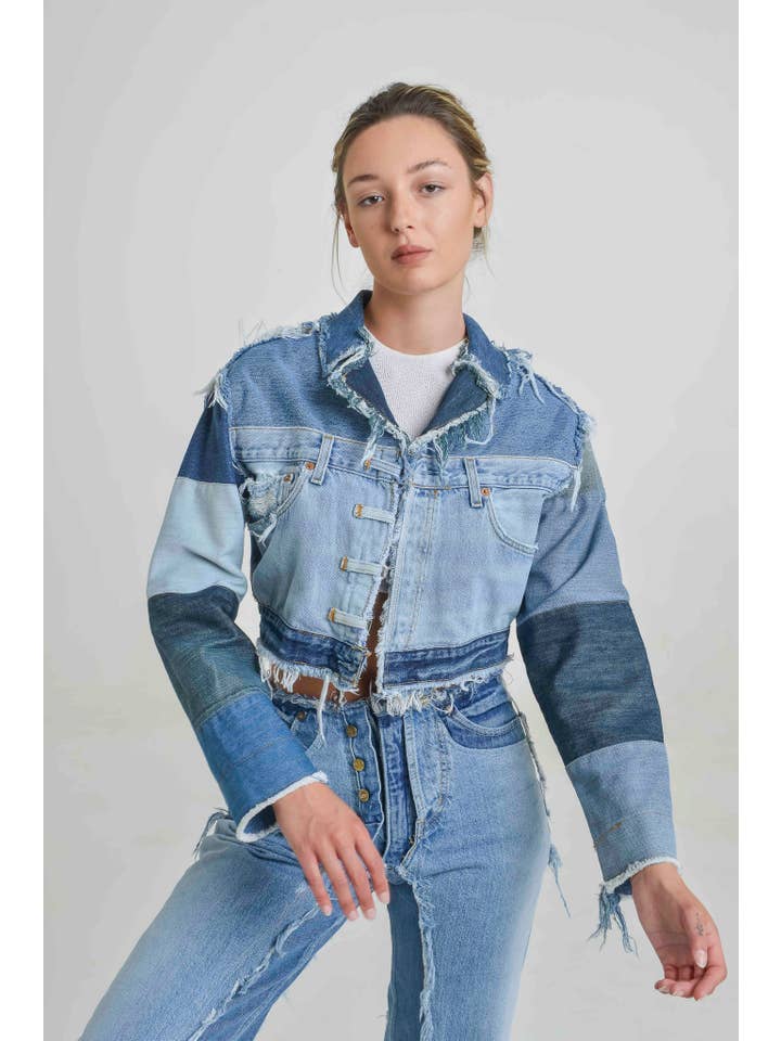JE SUIS VINTAGE – Großhandel Jeansjacke – Damen – VINTAGE-JEANSJACKE