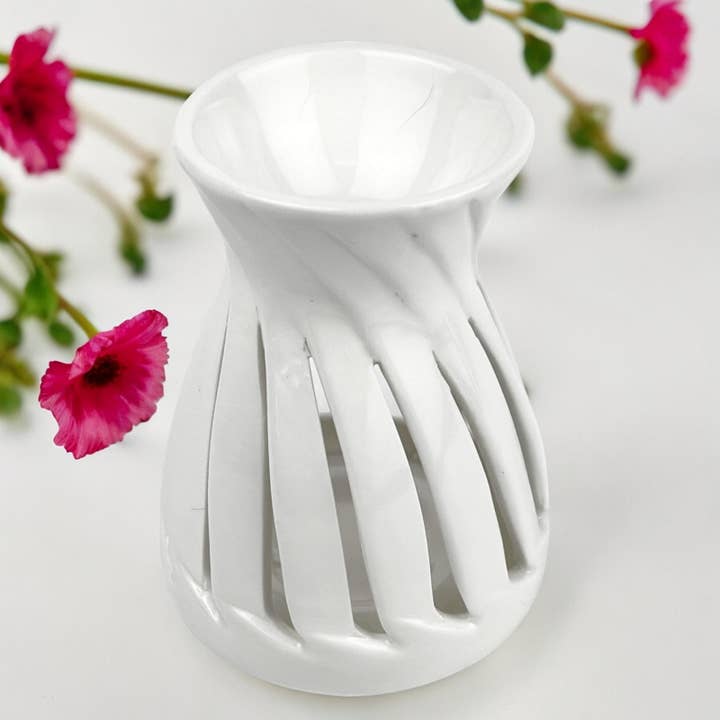 Zen'ArĂ´me - Wholesale Fragrance Warmer - Ceramic Corta White Fragrance Burner and Scented Melts10