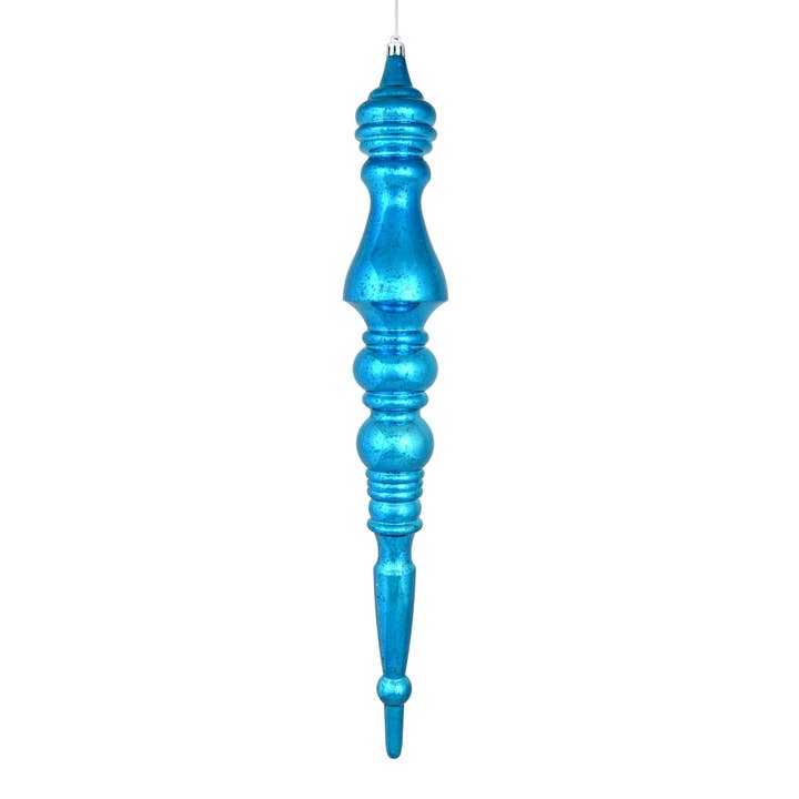 Vickerman 20" Turquoise Mercury Finial, Pack of 2 for wholesale by Vickerman